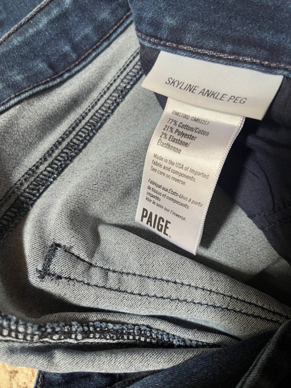 PAIGE Indigo Mid-Rise Skinny Jeans - Picture 2 of 5